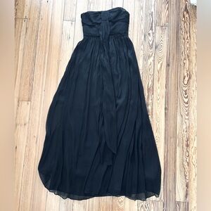 J Crew Occasion Formal Black Strapless Dress Gown 0